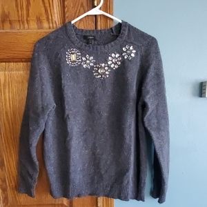J. Crew jeweled sweater.